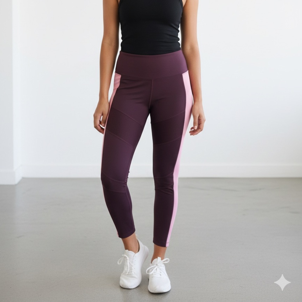 Tangerine Active Rib Legging Port Rose Color
